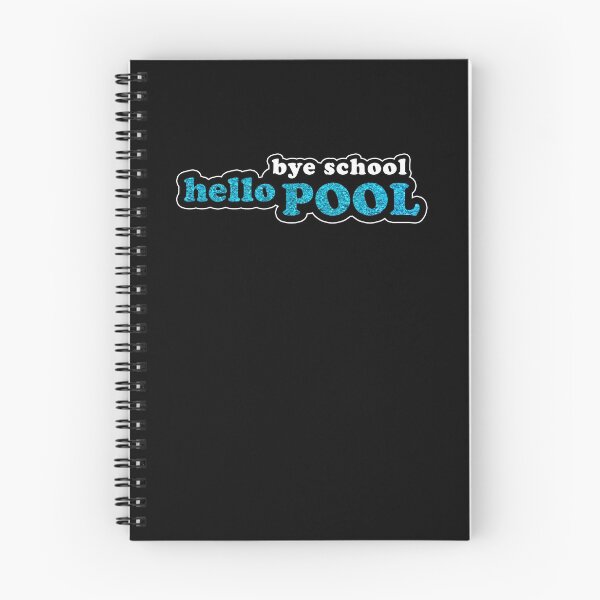 Item preview, Bye School Hello Pool Retro Outline Design designed and sold by Bumblefuzzies.