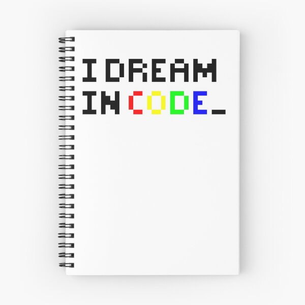 Item preview, I DREAM IN CODE, Black text with Rainbow designed and sold by Ebonheart98.