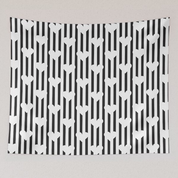 Aperçu de l'œuvre Coeurs de fond et lignes verticales créée et vendue par Vectshirt-shop.