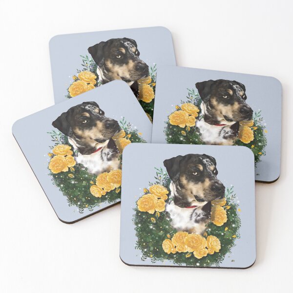 Item preview, Yellow Rose Hound designed and sold by Ellen Fox Art.