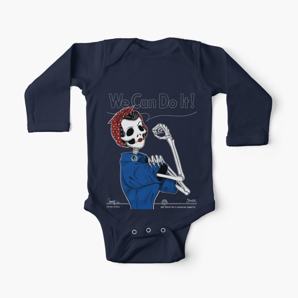 Rosie We Can Do It Baby One Piece By Stack Redbubble