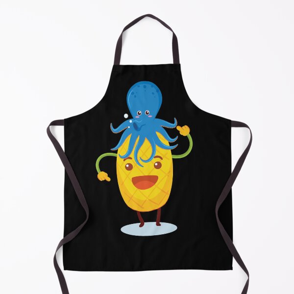 Item preview, Cute Octopus sucking pineapple designed and sold by thiag-o.