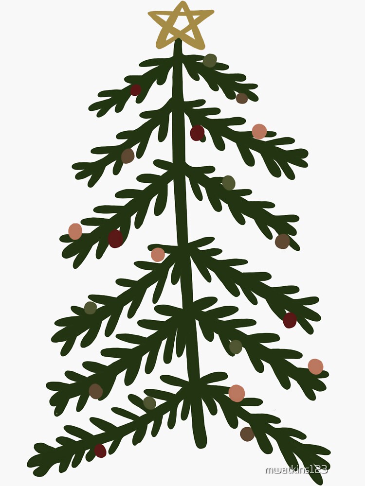 Simple Pine Tree Sticker