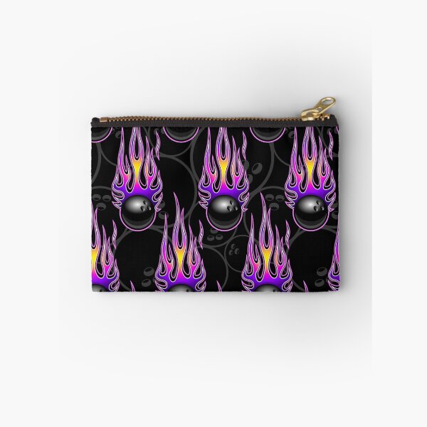 Item preview, Bowling Ball Balls Ten Pin 10 Pin Flaming Fire Falling Hot Rod Flames Purple designed and sold by Draculaura2009.