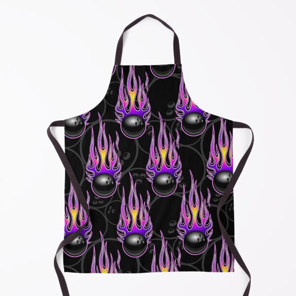 Item preview, Bowling Ball Balls Ten Pin 10 Pin Flaming Fire Falling Hot Rod Flames Purple designed and sold by Draculaura2009.