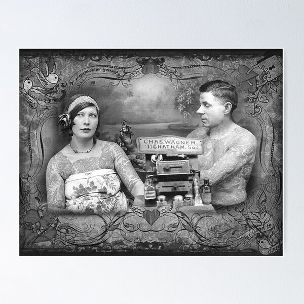 Item preview, Vintage Tattoo art on body - retro studio tattoos bizarre art  designed and sold by Coolstuff4you71.