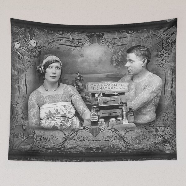 Item preview, Vintage Tattoo art on body - retro studio tattoos bizarre art  designed and sold by Coolstuff4you71.