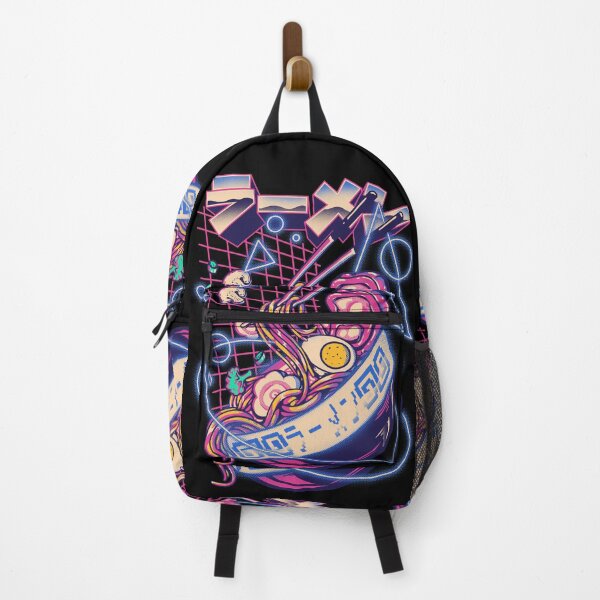 Item preview, Retrowave Ramen - Ramen Retrowave With Geometric Neon elements, Cute Udon I love Noodles Instant ramen Cyberpunk Vaporwave Sun The Great Wave off synth outrun 80s 90s webcore gaming style Merch designed and sold by Any Color Designs.