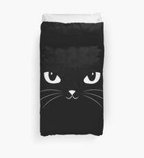 Cute Black Cat Duvet Cover