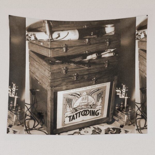 Item preview, Vintage Tattoo art on body - retro studio tattoos bizarre art  designed and sold by Coolstuff4you71.