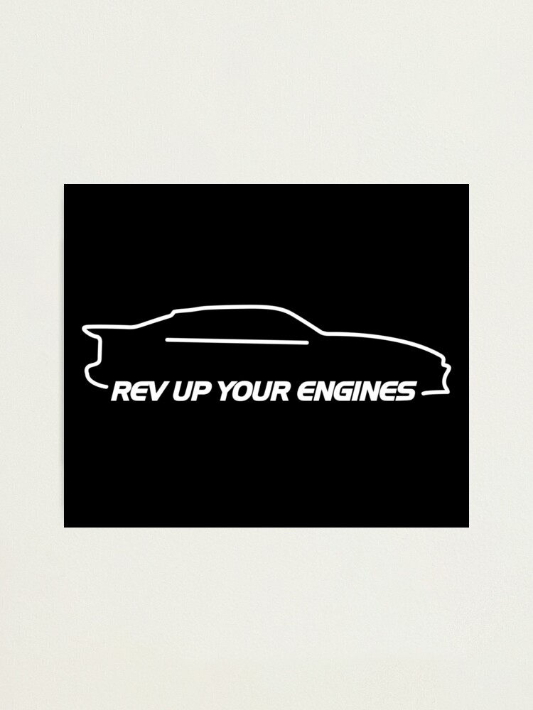 "Scotty Kilmer Rev Up Your Engines Silhouette" Photographic Print by