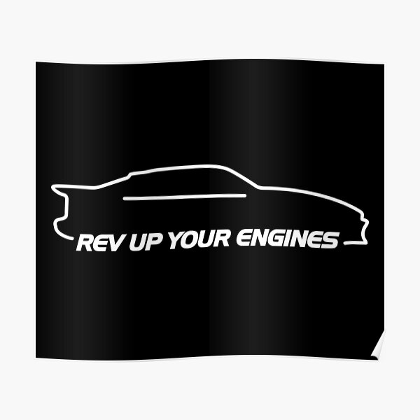 "Scotty Kilmer Rev Up Your Engines Silhouette" Poster for Sale by