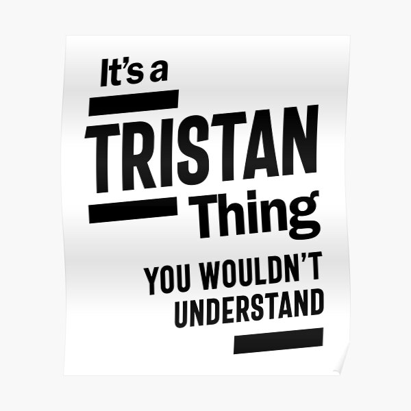 Tristan Personalized Name Birthday Gift Poster