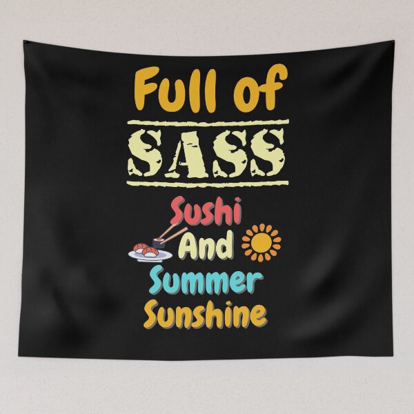 Item preview, Full of Sass - Sushi and Summer Sunshine designed and sold by ittybittyowl.