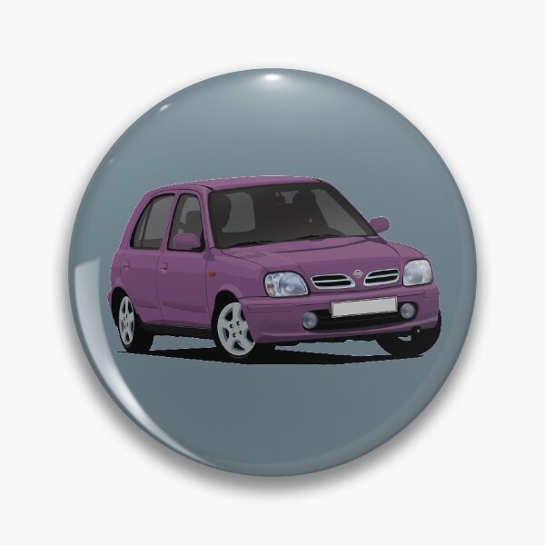 Item preview,  Nissan Micra (March) K11C - illustration - lilac designed and sold by knappidesign.