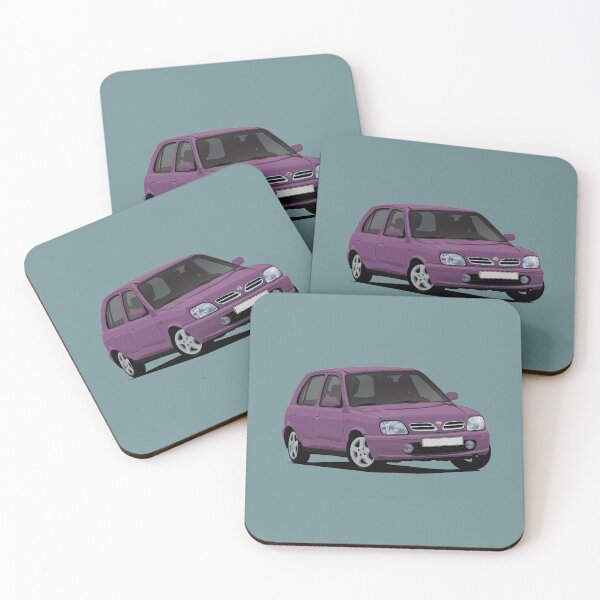 Item preview,  Nissan Micra (March) K11C - illustration - lilac designed and sold by knappidesign.