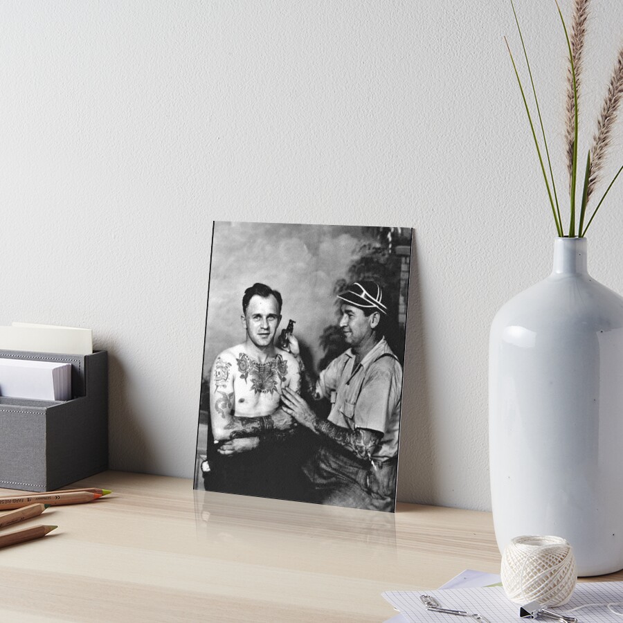 "Vintage Tattoo art on body retro studio tattoos bizarre art " Art