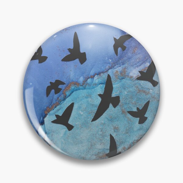 Item preview, alcohol ink birds designed and sold by melaniab-art.