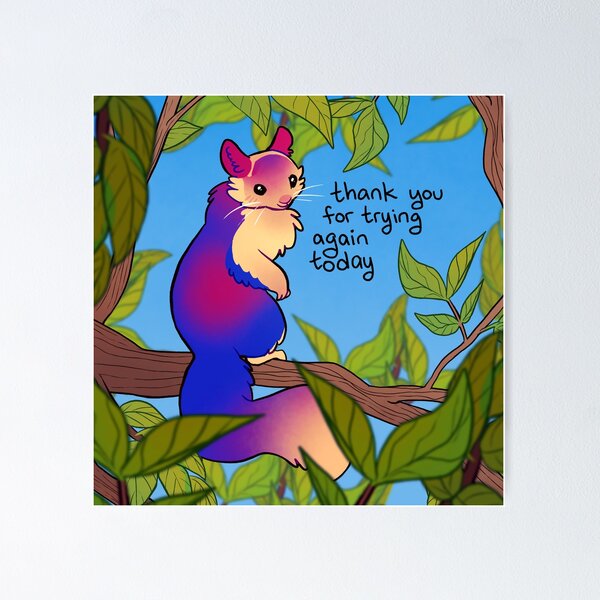 Item preview, "Thank You for Trying Again Today" Indian Giant Squirrel designed and sold by thelatestkate.