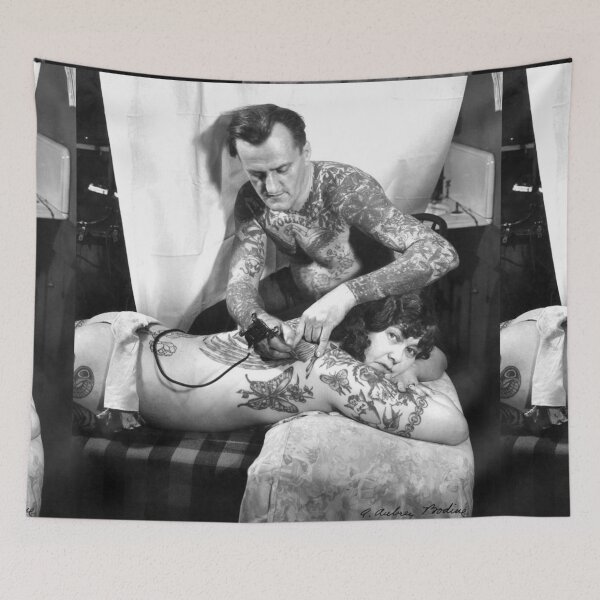 Item preview, Vintage Tattoo art on body - retro studio tattoos bizarre art  designed and sold by Coolstuff4you71.