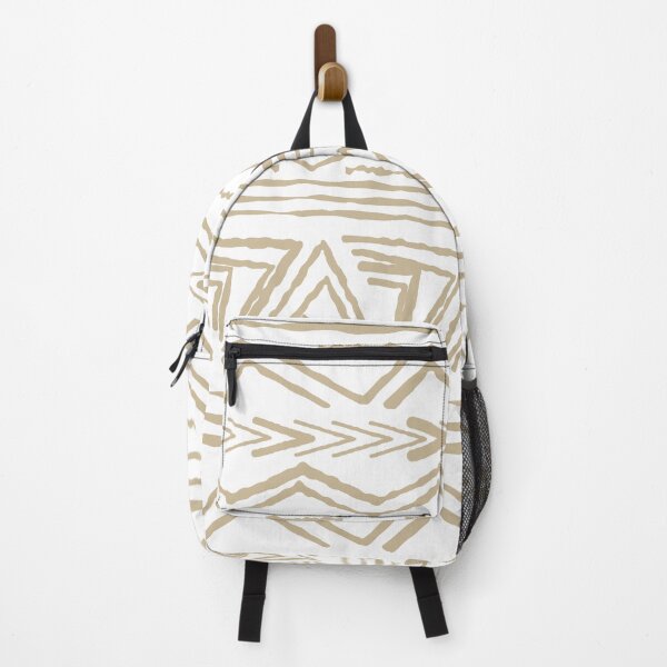 Item preview, Beige Tribal abstract pattern on white background designed and sold by essskina.