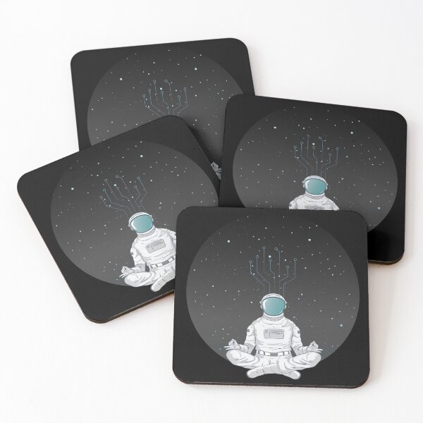 Item preview, Space Astronaut Meditating At Night designed and sold by artado.