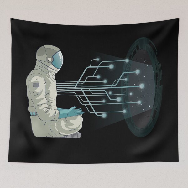 Item preview, Space Connection Astronaut Meditation designed and sold by artado.