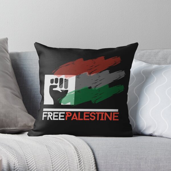 Free Palestine Throw Pillow