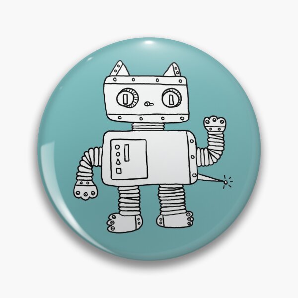Artikelvorschau, Roboter Cat entworfen und verkauft von Jennie Mahoney.
