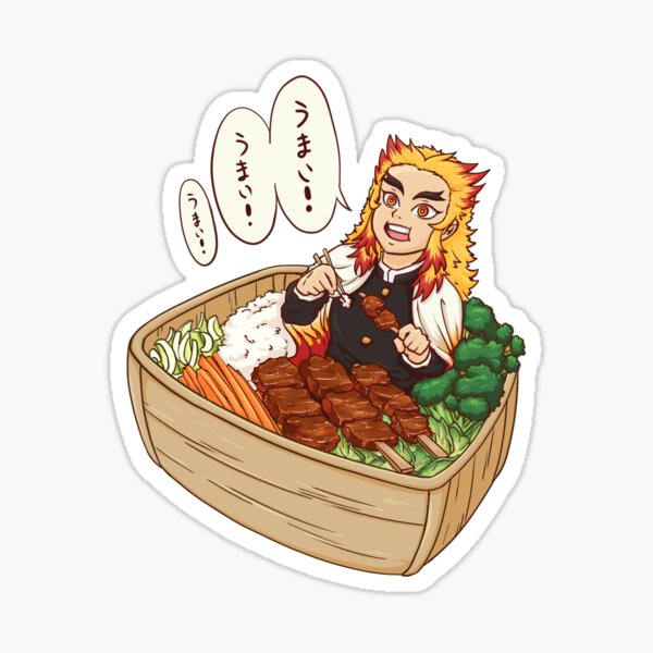 Demon Slayer Mugen Train Kyoujurou Bento Box Sticker