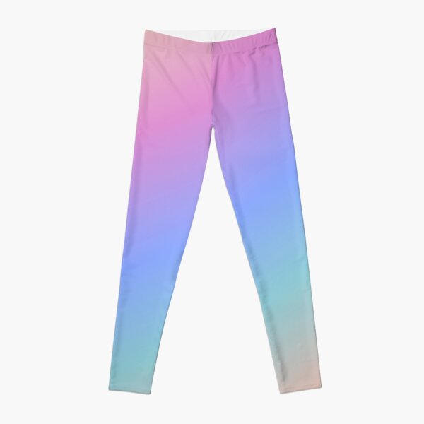 Pastel Rainbow Leggings, Ombre Gradient Tie Dye Pastel Yoga Pants Kawaii  Goth Pink Purple Printed Colorful Workout at  Women's Clothing store