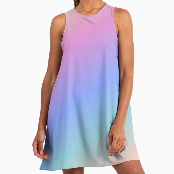 blue fade dress Bebe Women's Ombre Satin Strapless Maxi Dress, Size Medium Polyester