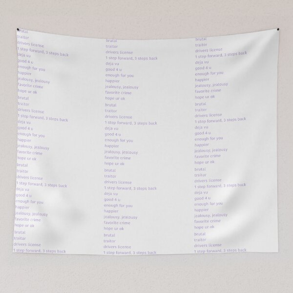 Item preview, SOUR Album Tracklist designed and sold by chloekari.