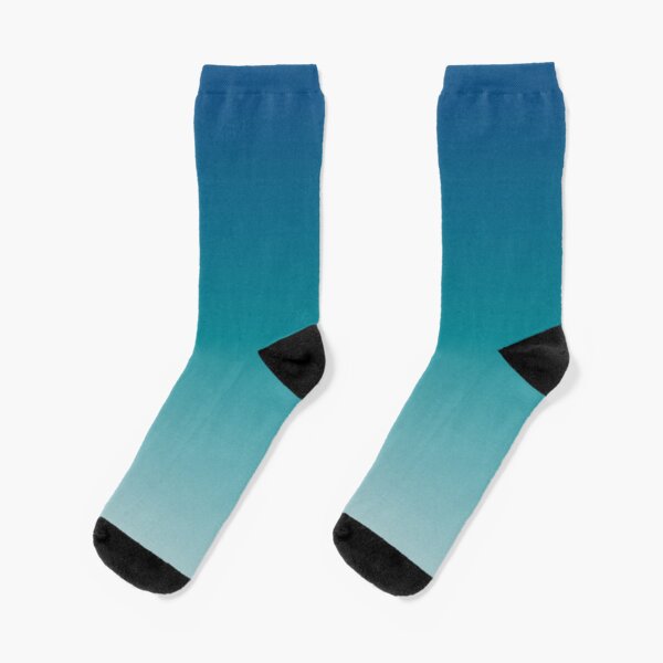 Indigo Blue Ombre Gradient Socks