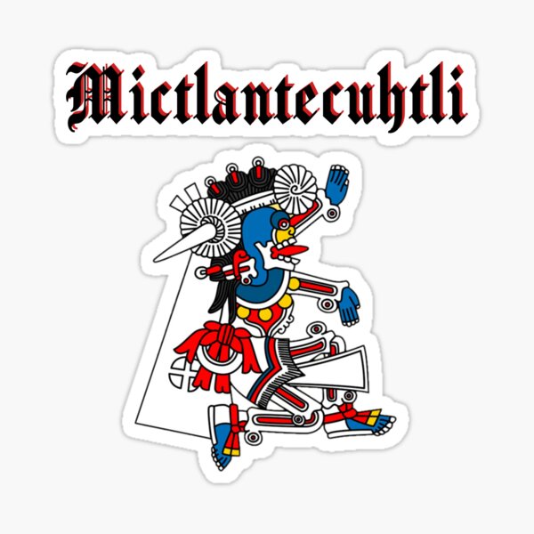 Item preview, Mictlantecuhtli, god of death, Aztec gods (black) designed and sold by Caracol-Spanish.