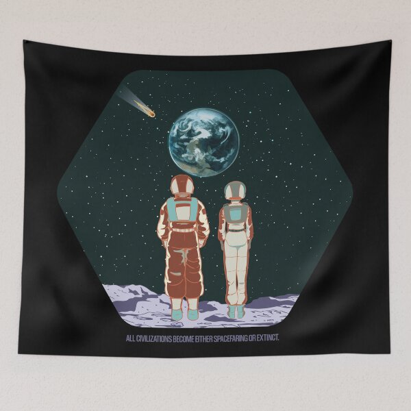 Item preview, Astronauts Watching The Planet Earth Apocalypse designed and sold by artado.