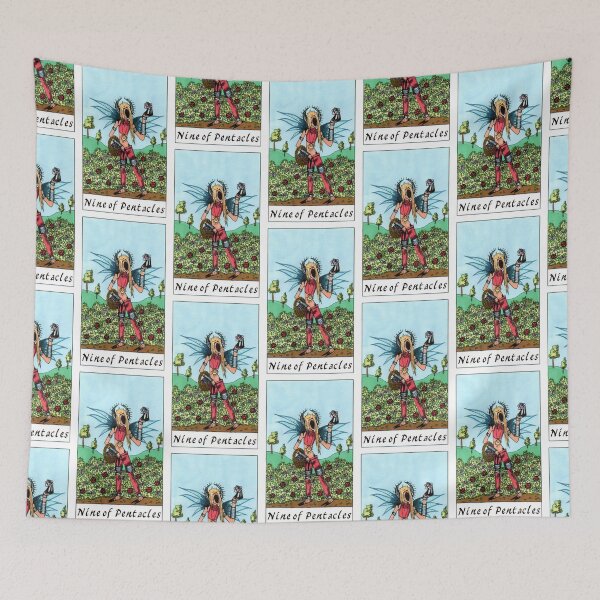 Item preview, Nine of Pentacles designed and sold by nannonthehermit.