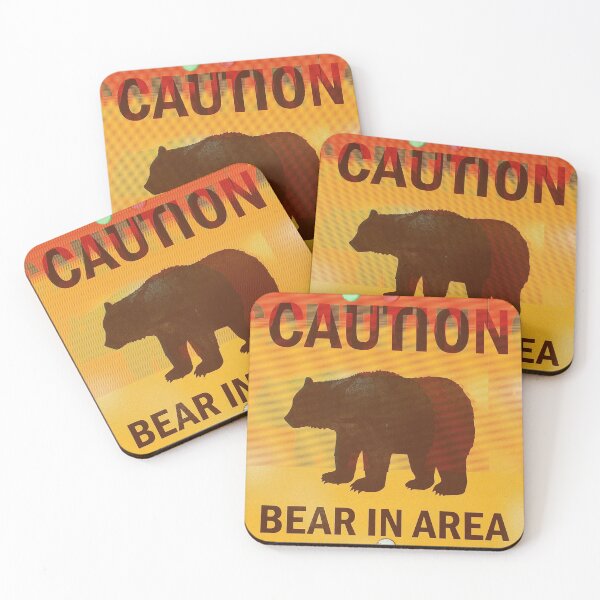 Item preview, CAUTION: BEAR IN AREA designed and sold by ＣＯＲＶＡ.
