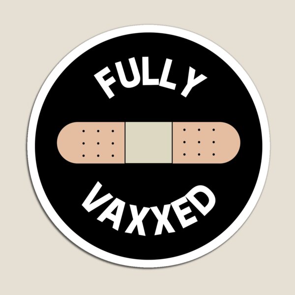 Aperçu de l'œuvre Épinglette "Je suis Vaxxed" créée et vendue par gloryoldroyd.