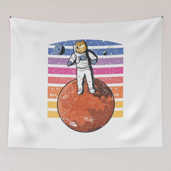 Item preview, Doge On Mars Dogecoin To The Moon  designed and sold by JohnnyTaco.
