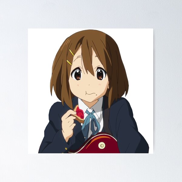 K-On! - Yui Hirasawa Cute Sitting Pose Poster for Sale by