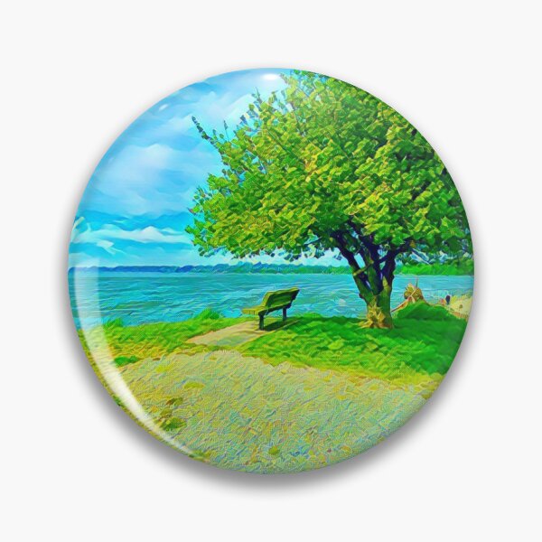 Item preview, A bench with a view of Semiahmoo Bay designed and sold by daisylilylife.