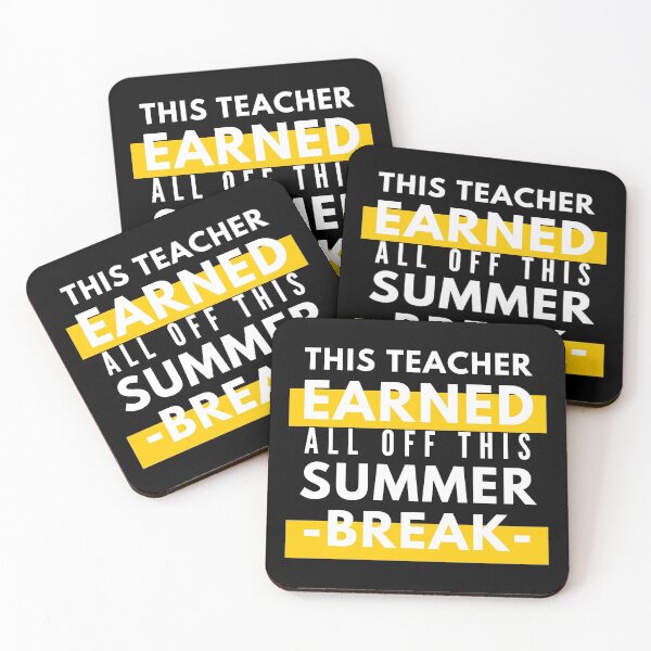 Item preview,  This Teacher Earned All of This Summer Break Black designed and sold by Wagdy-online.