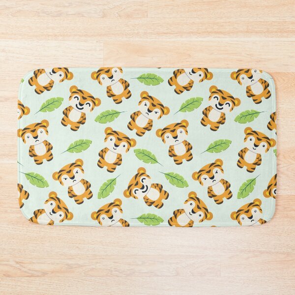 Item preview, Cute tigers, cute mask, funny tigers pattern, tiger face mask, tigers face mask, green pattern animals designed and sold by Crocozen.
