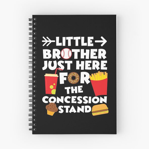 Item preview, little brother just here for the concession stand, funny baseball quote designed and sold by PRINTED ..