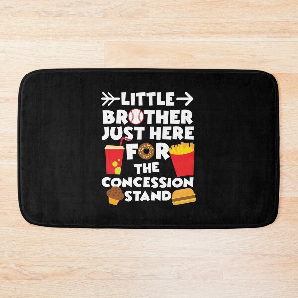 Item preview, little brother just here for the concession stand, funny baseball quote designed and sold by PRINTED ..