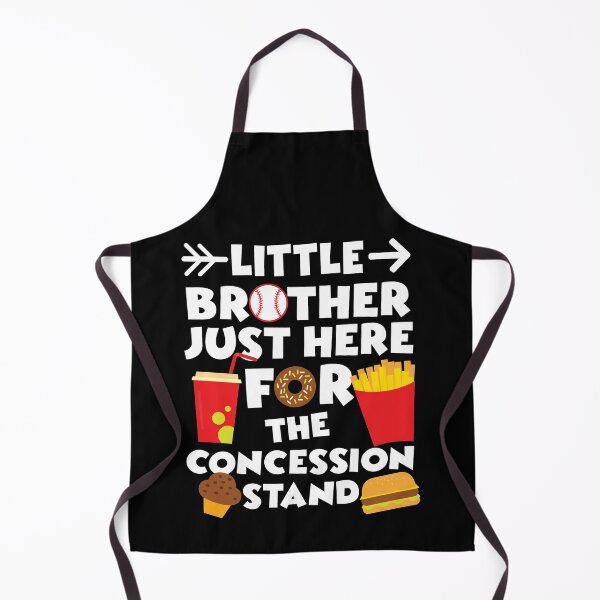 Item preview, little brother just here for the concession stand, funny baseball quote designed and sold by PRINTED ..