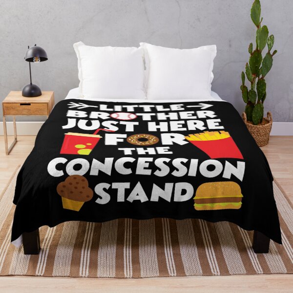 Item preview, little brother just here for the concession stand, funny baseball quote designed and sold by PRINTED ..