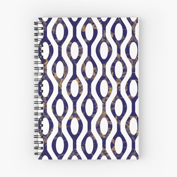 Item preview, Blue and white wavy line circular pattern designed and sold by BLMcreations.