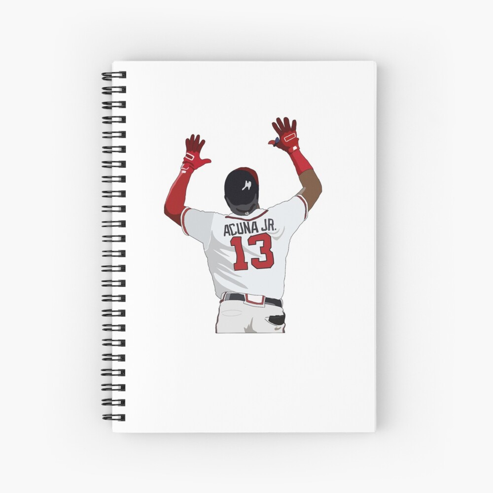 Ronald Acuña Jr. Jersey Spiral Notebook for Sale by ecscraps